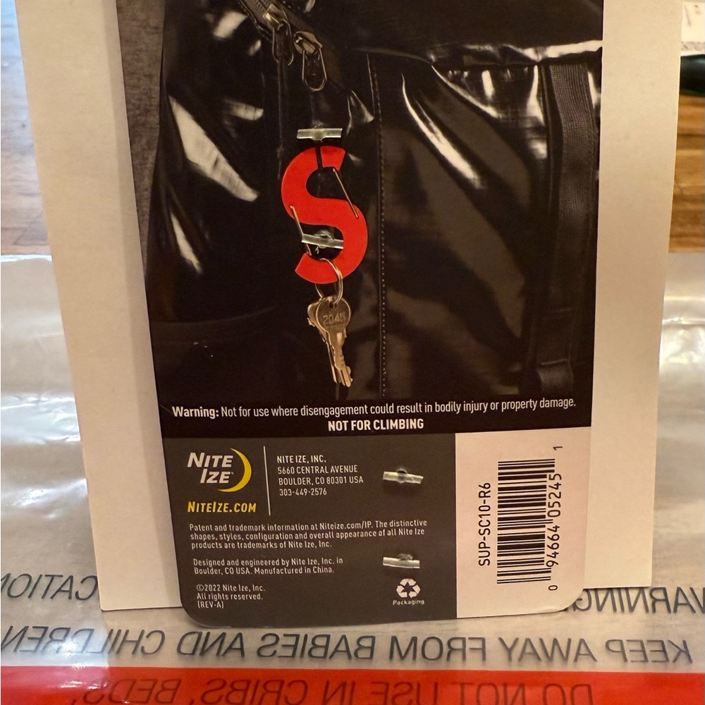 Supreme Red Nite Ize S Logo Keychain